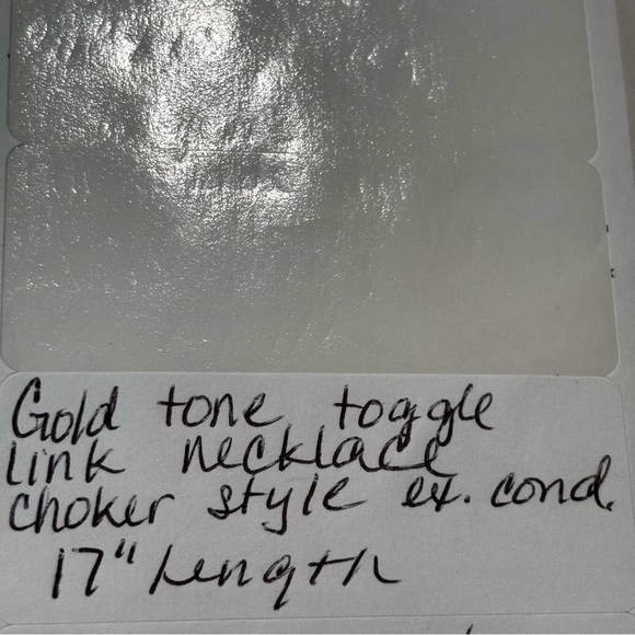 Vintage gold tone large link necklace - Picture 3 of 3